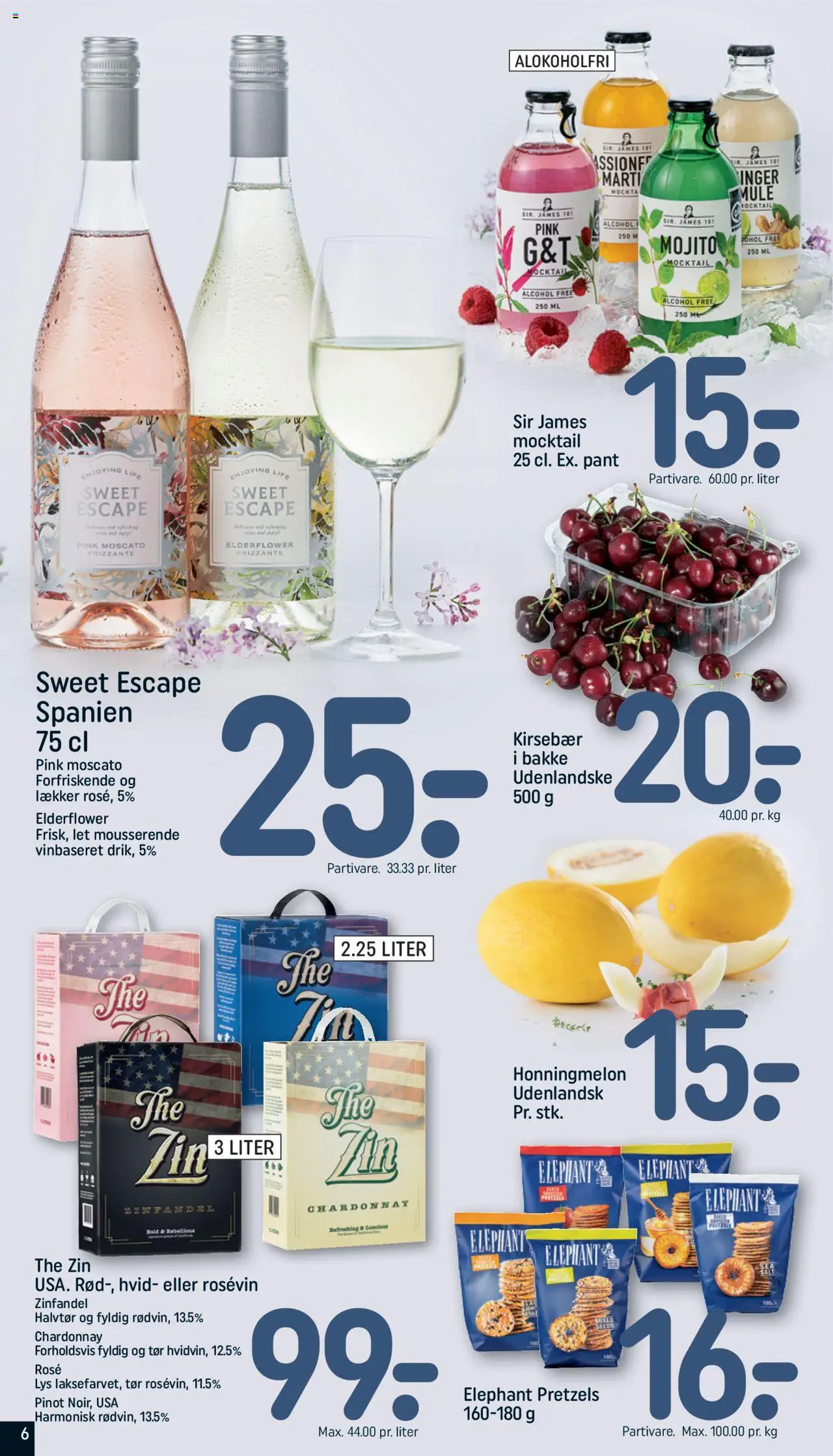 Rema 1000 Tilbudsavis gyldig fra 10.06.2025 | Side: 6 | Produkter: Kirsebær, Honningmelon
