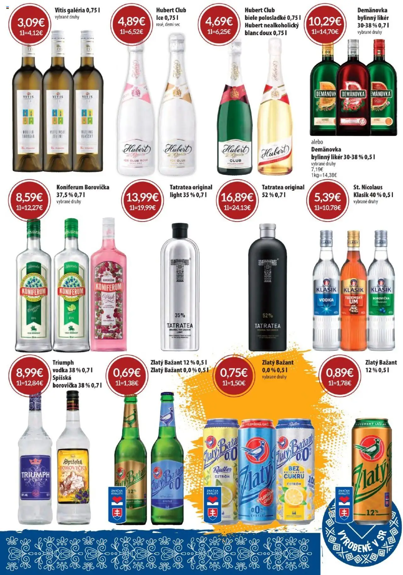 KARMEN CBA maloobchod │ platný od 07.08.2025 | Strana: 7 | Produkty: Borovička, Radler, Koniferum, Vodka