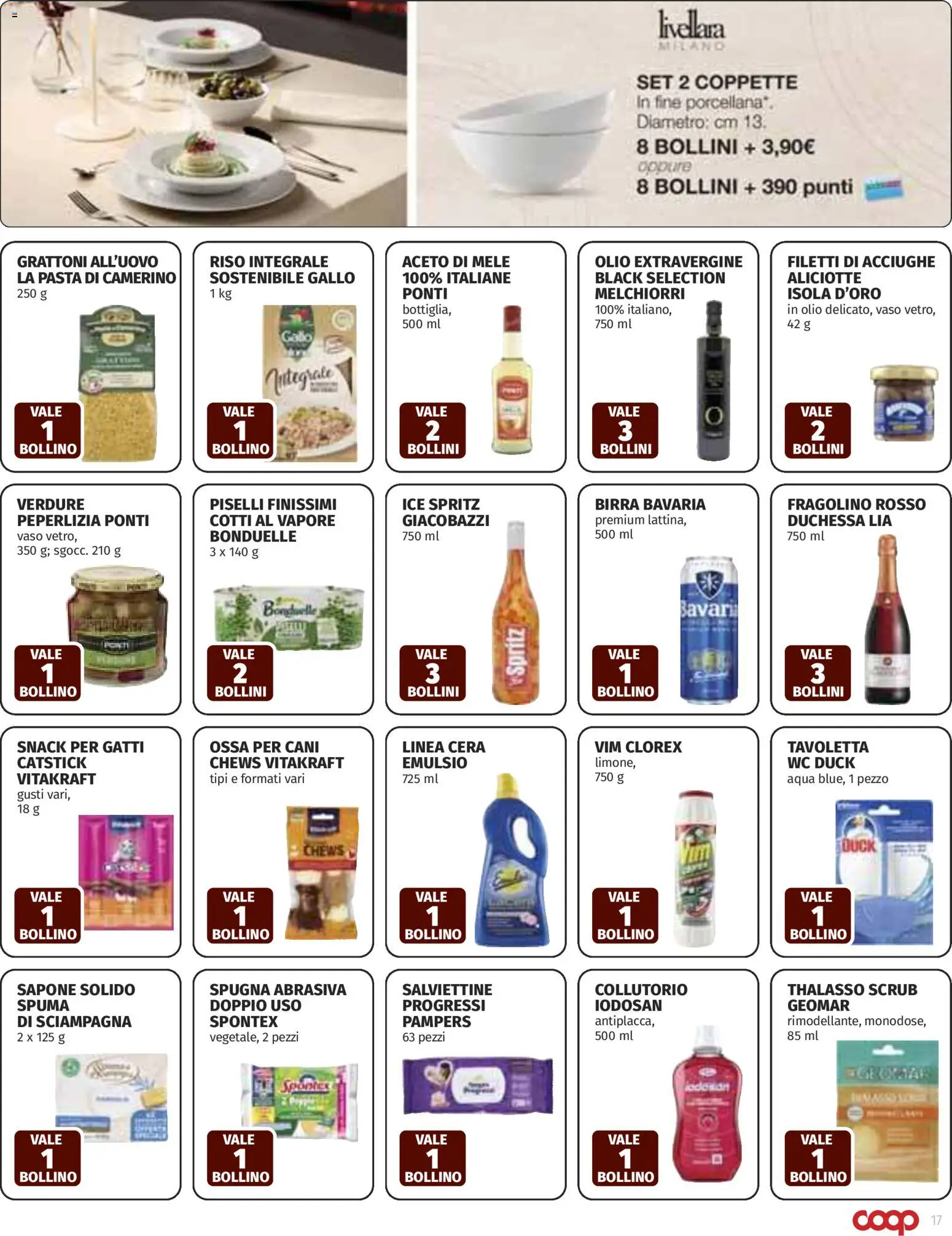 Volantino COOP del 19.02.2026 | Pagina: 17 | Prodotti: Sapone, Riso, Olio, WC