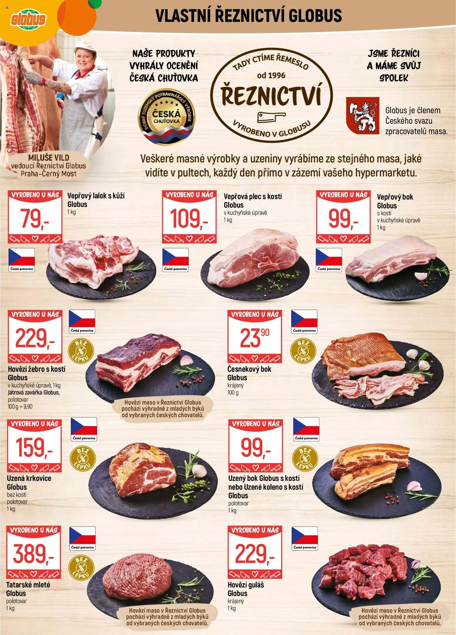 Globus leták - Praha Černý Most od 27.12.2025 | Strana: 3 | Produkty: Hovězí, Vepřový bok, Vepřová plec, Guláš