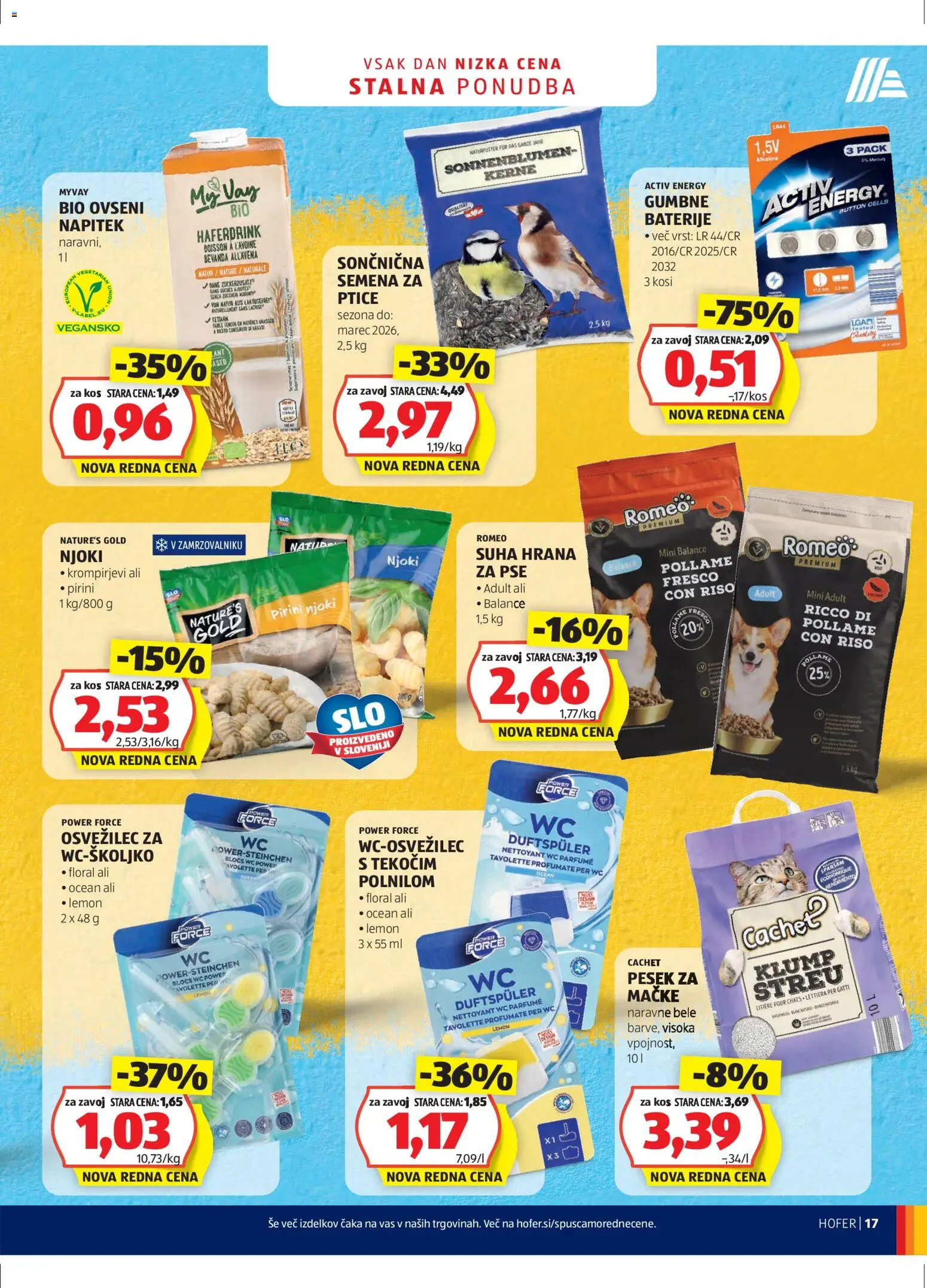 Hofer SI katalog | vrijedi od 23.12.2025 | Stranica: 17 | Proizvodi: Njoki, Baterije