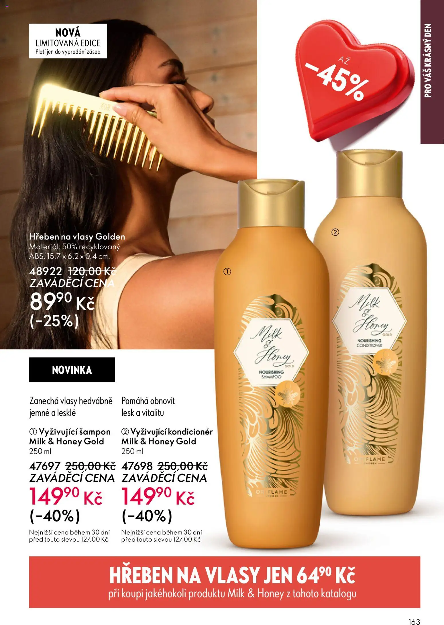 Oriflame katalog č.02/2026 od 21.01.2026 | Strana: 163 | Produkty: Šampon, Kondicionér, Hřeben