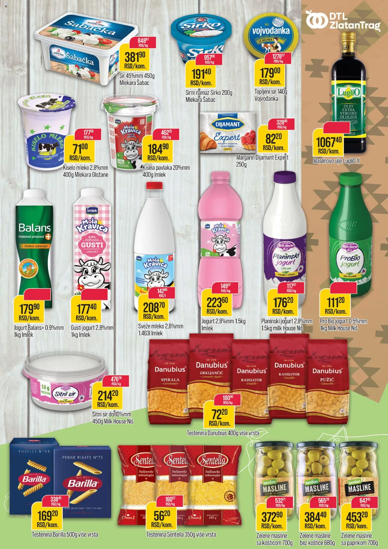 Zlatan Trag katalog - važi od 05.11.2025 | Strana: 5 | Proizvode: Testenina, Radijator, Sir, Pavlaka