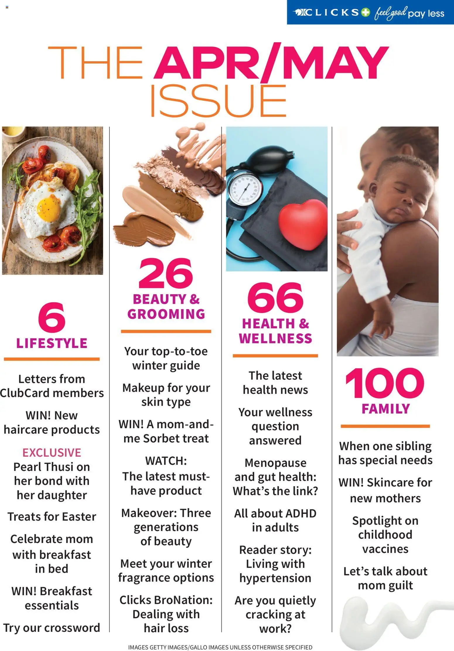 New Clicks catalogue – valid from 01.04.2026 | Page: 2 | Products: Watch, Bed, Fragrance