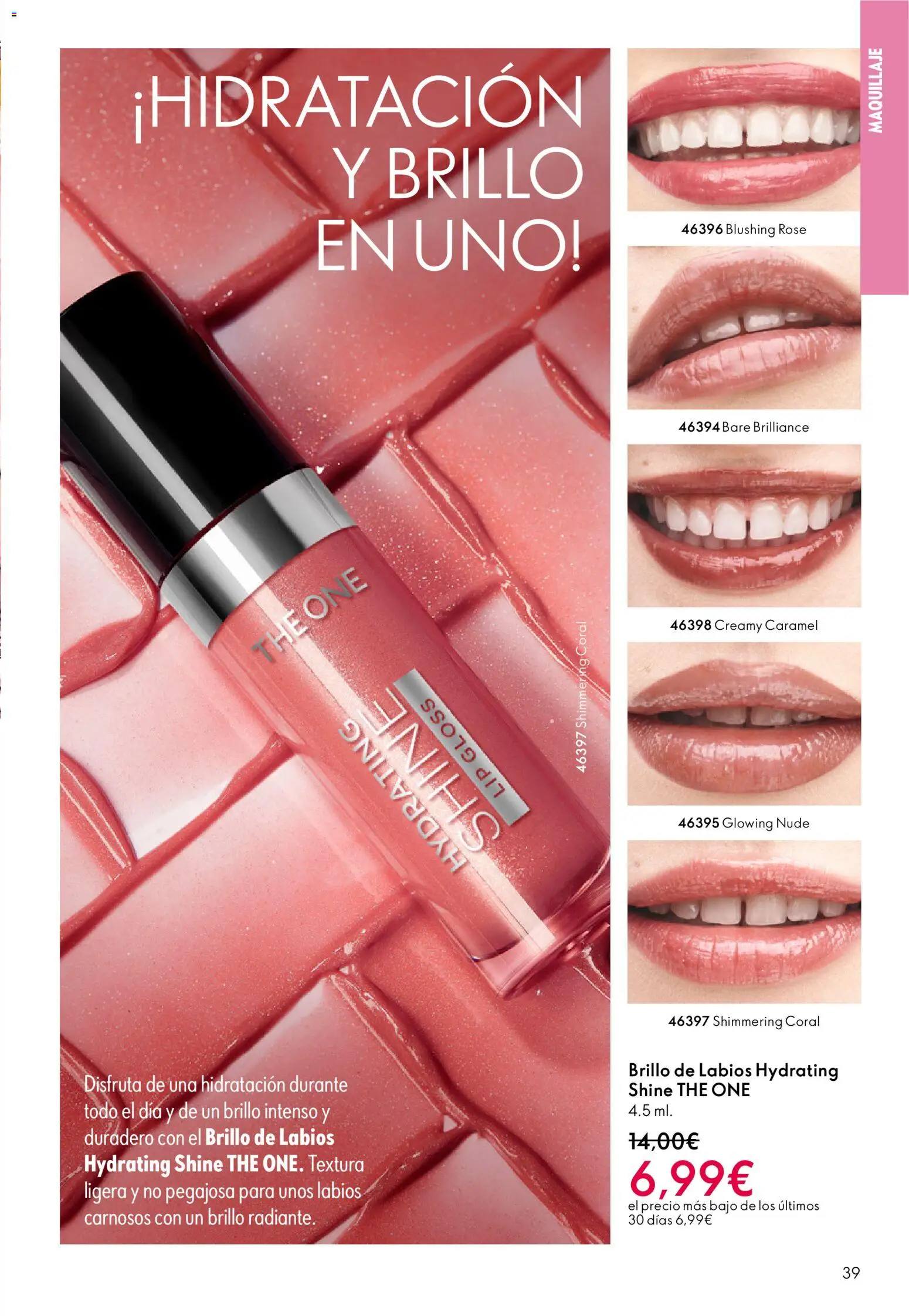 Oriflame - Catálogo Campaña 3 │ válido desde el 18.02.2026 | Página: 39 | Productos: Maquillaje, Brillo de labios