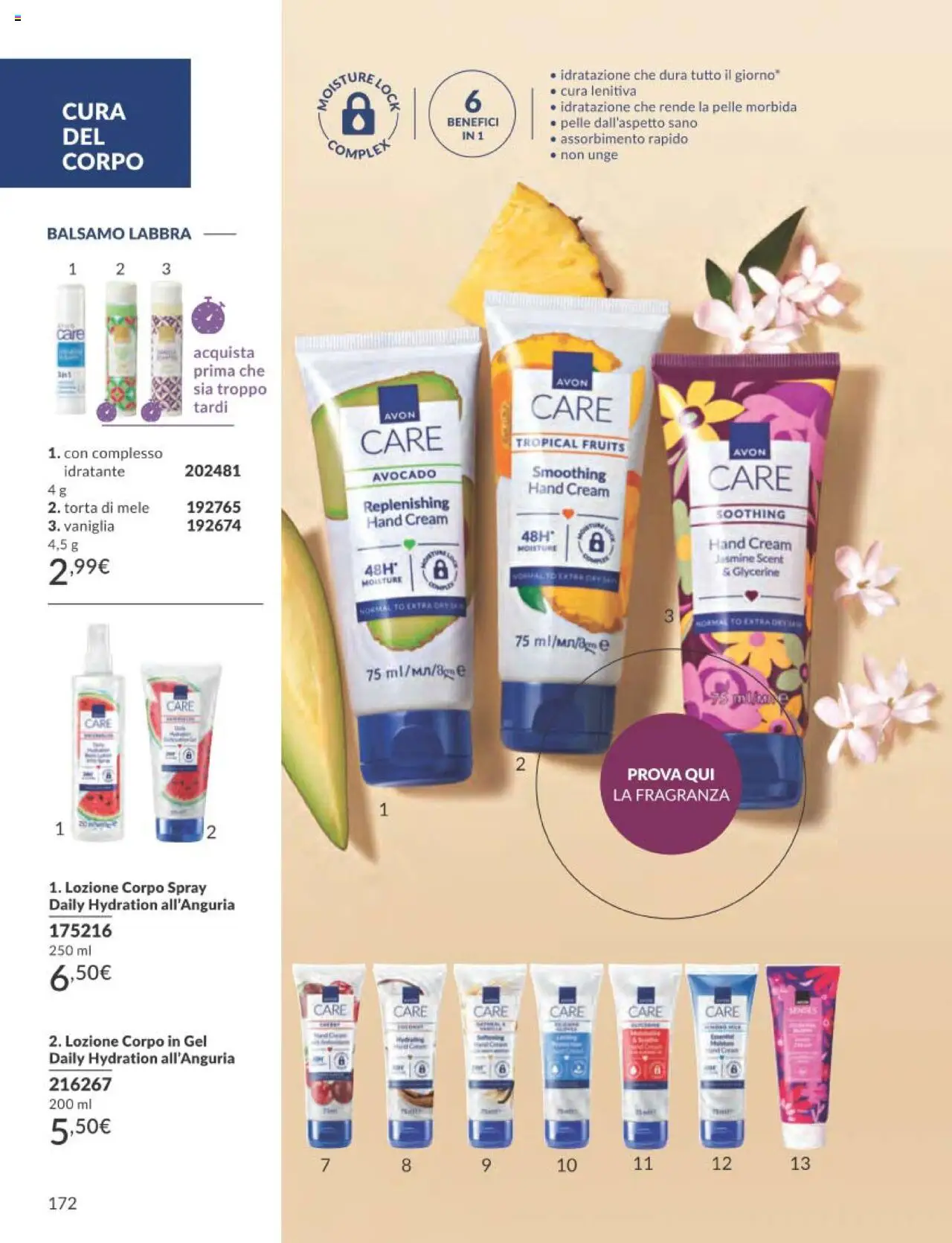 Volantino Avon del 01.09.2025 | Pagina: 172 | Prodotti: Balsamo, Avocado, Torta, Fragranza