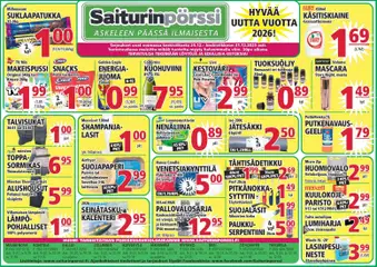 Saiturinpörssi-mainoslehti voimassa 24.12.2025 alkaen