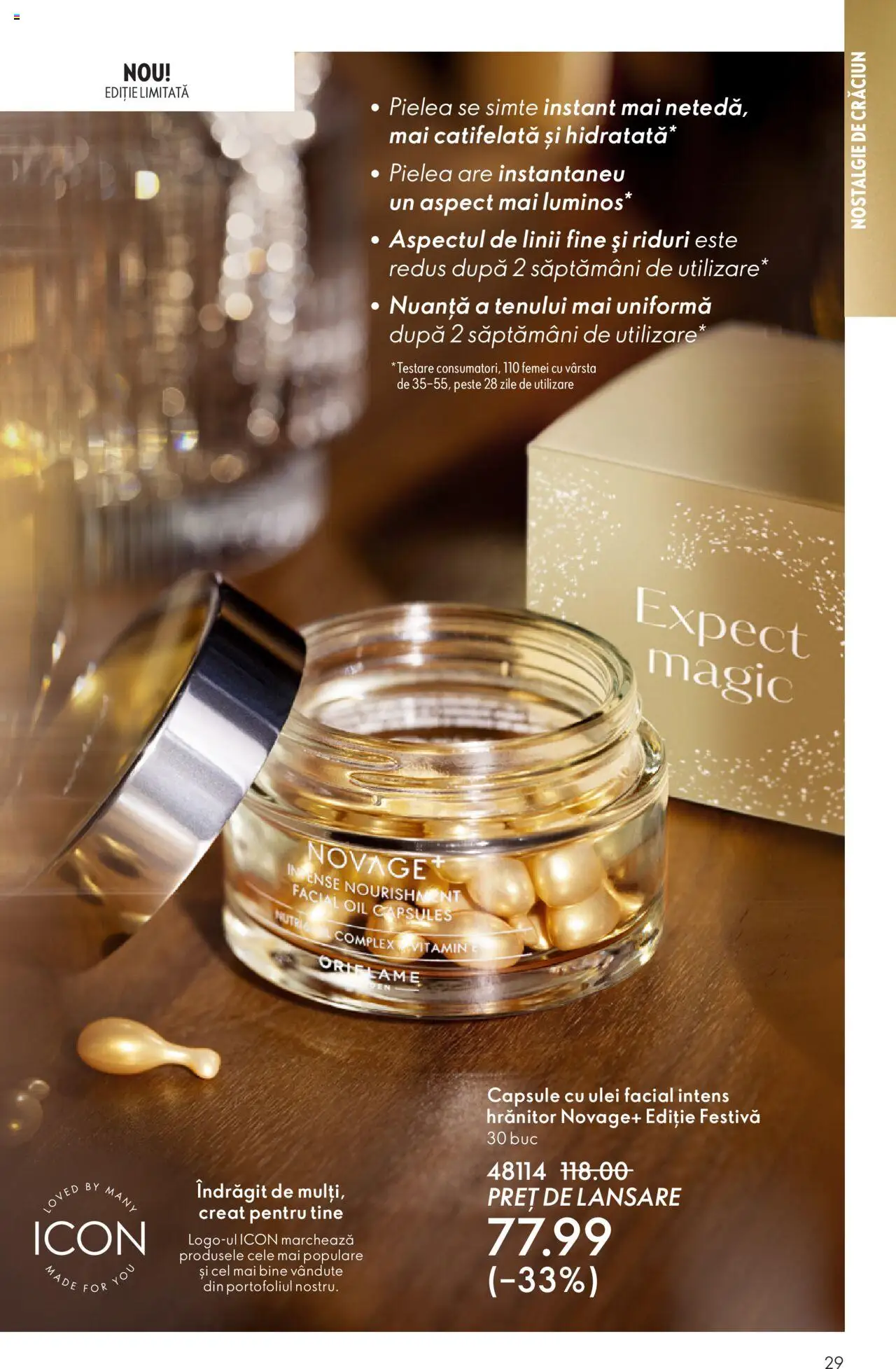 Noul catalog Oriflame – valabil de la 12.11.2025 | Pagină: 29 | Produse: Capsule cu ulei, Ulei, Pește