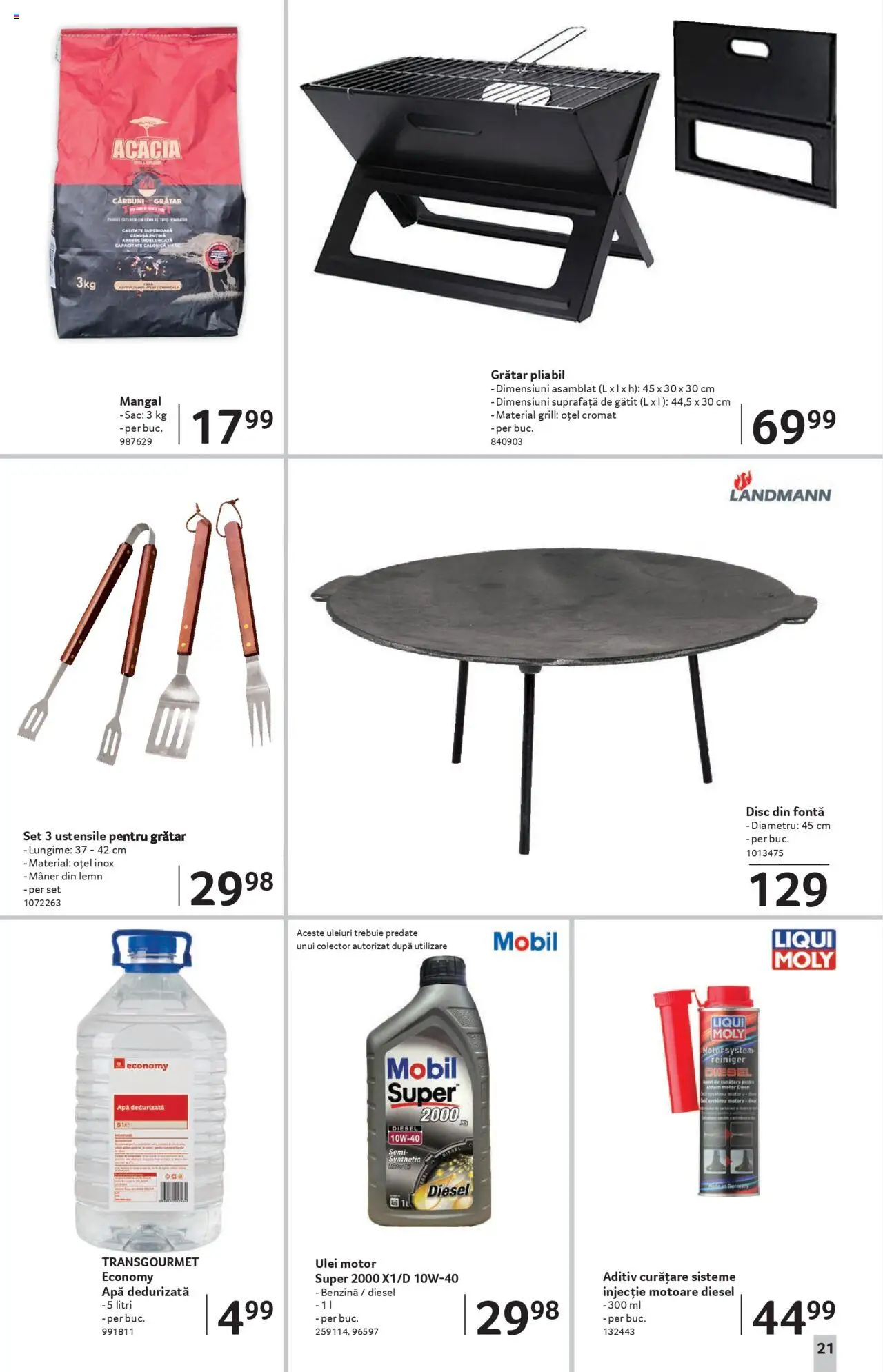 Catalog Selgros - Sibiu – valabil de la 22.08.2025 | Pagină: 21 | Produse: Disc, Grill, Mâner, Ulei