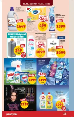 PENNY Akciós újság - amely érvényes a következő dátumtól: 05.02.2026 | Oldal: 20 | Termékek: Öblítő, Légfrissítő, Mosószer, Mosogatószer
