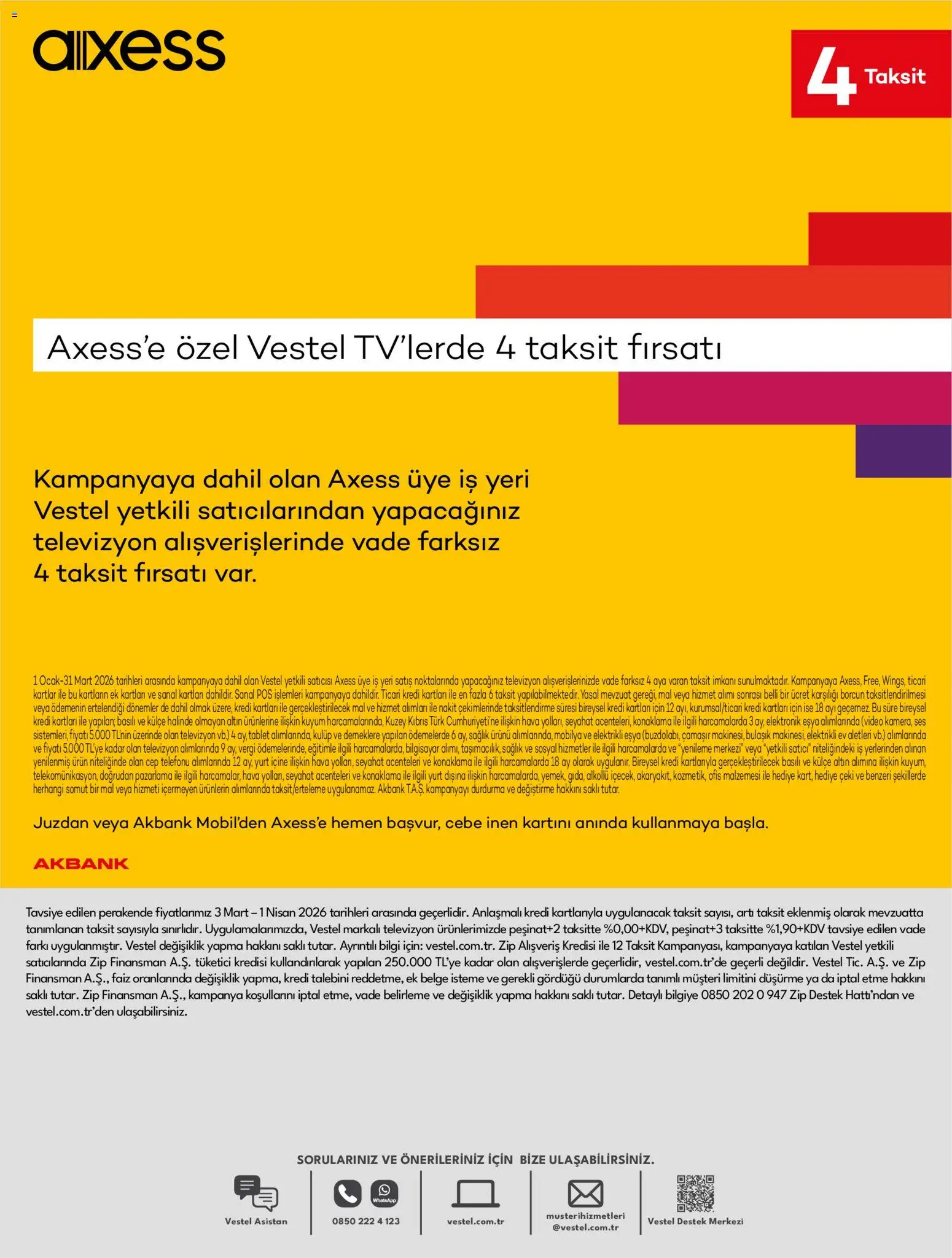 Vestel - Tüketici Elektroniği - 01.03.2026 tarihinden itibaren geçerlidir | Sayfa: 24 | Ürünler: Tablet, Televizyon, Video, Ses