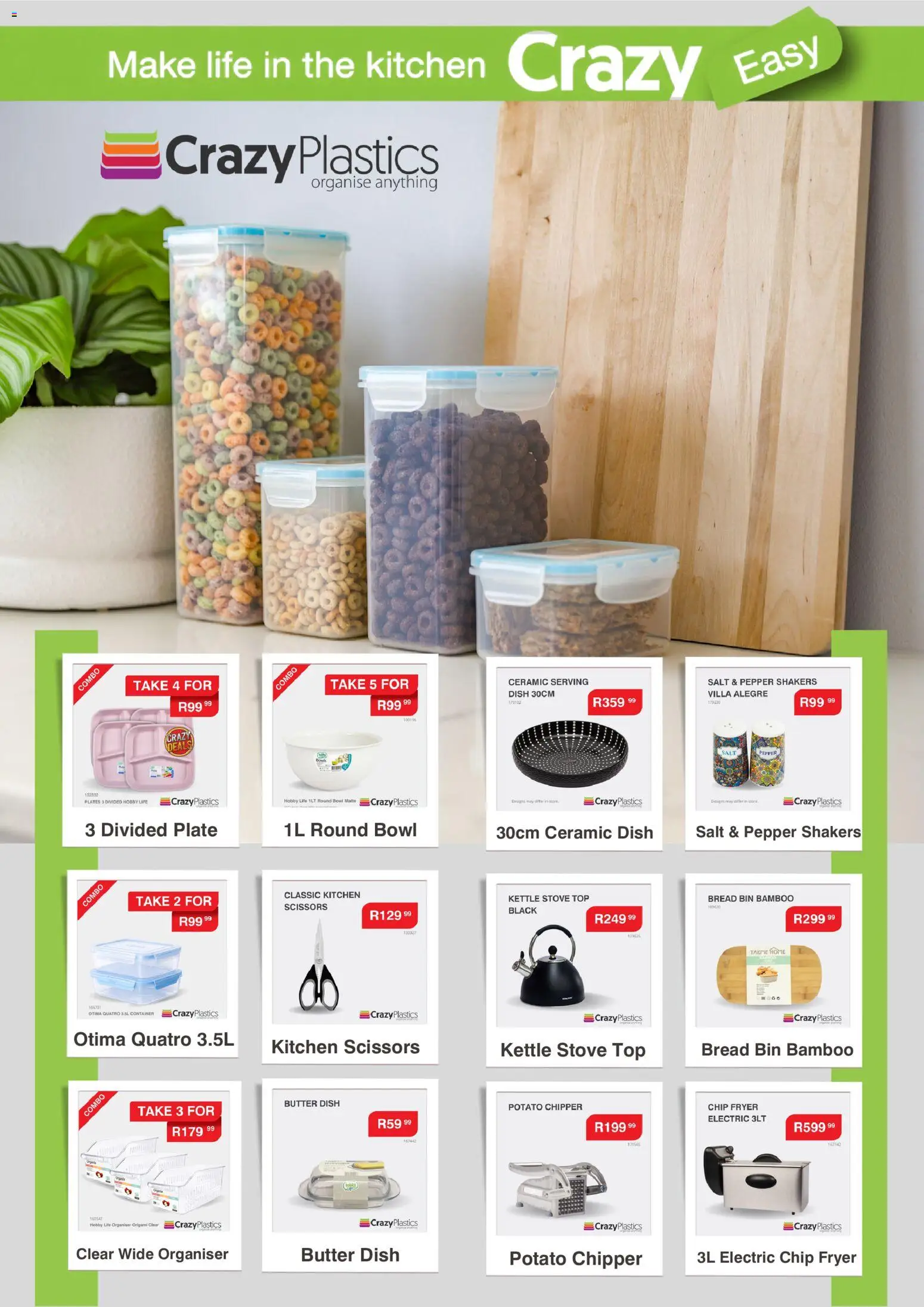 New Crazy Plastics catalogue – valid from 15.04.2026 | Page: 2 | Products: Stove, Kettle, Fryer, Salt