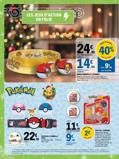 E.Leclerc - Prévisualisation de PACK DE 3 FIGURINES, Rassemble l'équipe parfaite avec le pack de 3 figurines de combat Pokémon. Chaque pack assorti comprend deux figurines de 5 cm et une figurine articulée de 7.5 cm. Dès 3 ans. Modèles au choix. valide à partir de 14.10.2025 | Page: 66 | Produits: Ceinture, Jeux, Figurines