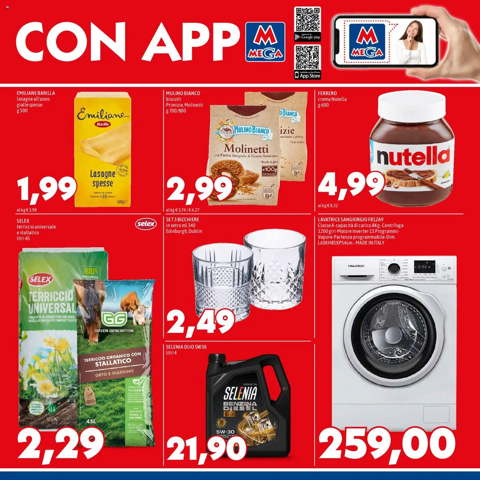 Volantino Mega del 08.04.2026 | Pagina: 7 | Prodotti: Crema, Biscotti, Olio, Forno