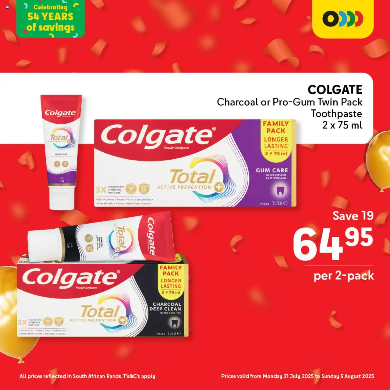 Makro Birthday Price-Drop Personal Care │ valid from 21.07.2025 | Page: 5 | Products: Enamel, Toothpaste