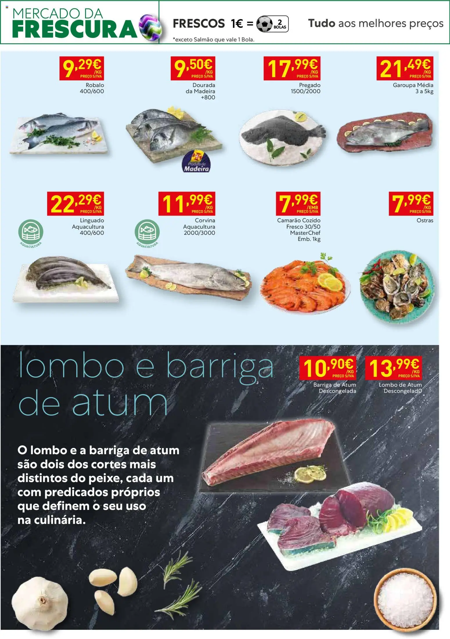 Recheio - Bons Negócios Madeira │ válido de 31.03.2026 | Página: 4 | Produtos: Dourada, Ostras, Salmão, Lombo