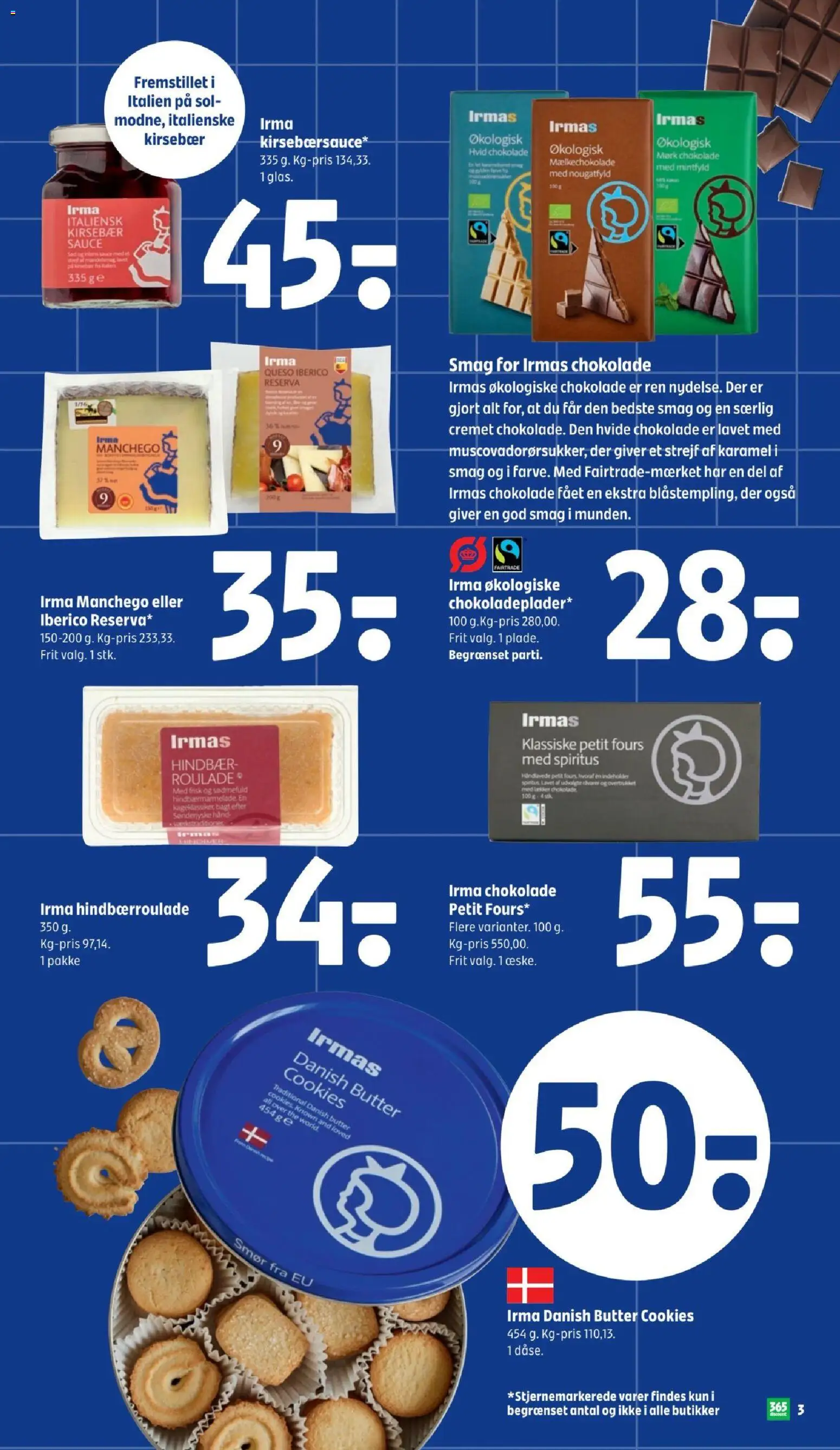 Coop 365 tilbudsavis – gyldig fra 04.12.2025 | Side: 3 | Produkter: Smør, Chokolade, Kirsebær, Roulade