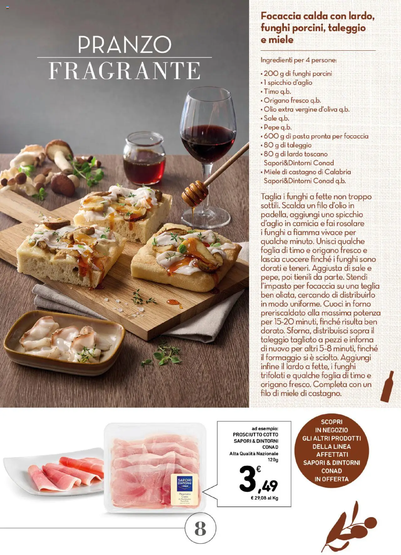 Volantino Conad del 22.10.2025 | Pagina: 8 | Prodotti: Teglia, Camicia, Sale, Miele
