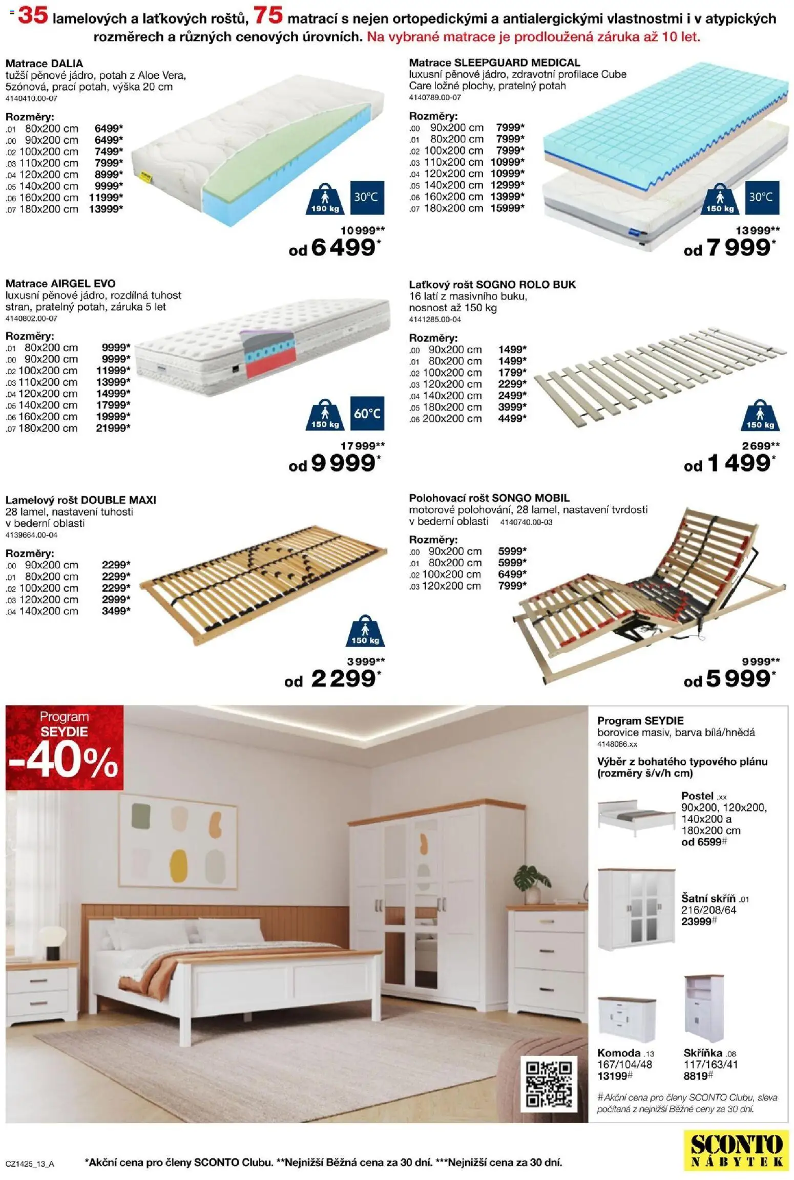 Sconto nábytek leták od 05.11.2025 | Strana: 13 | Produkty: Šatní skříň, Komoda, Skříňka, Skříň