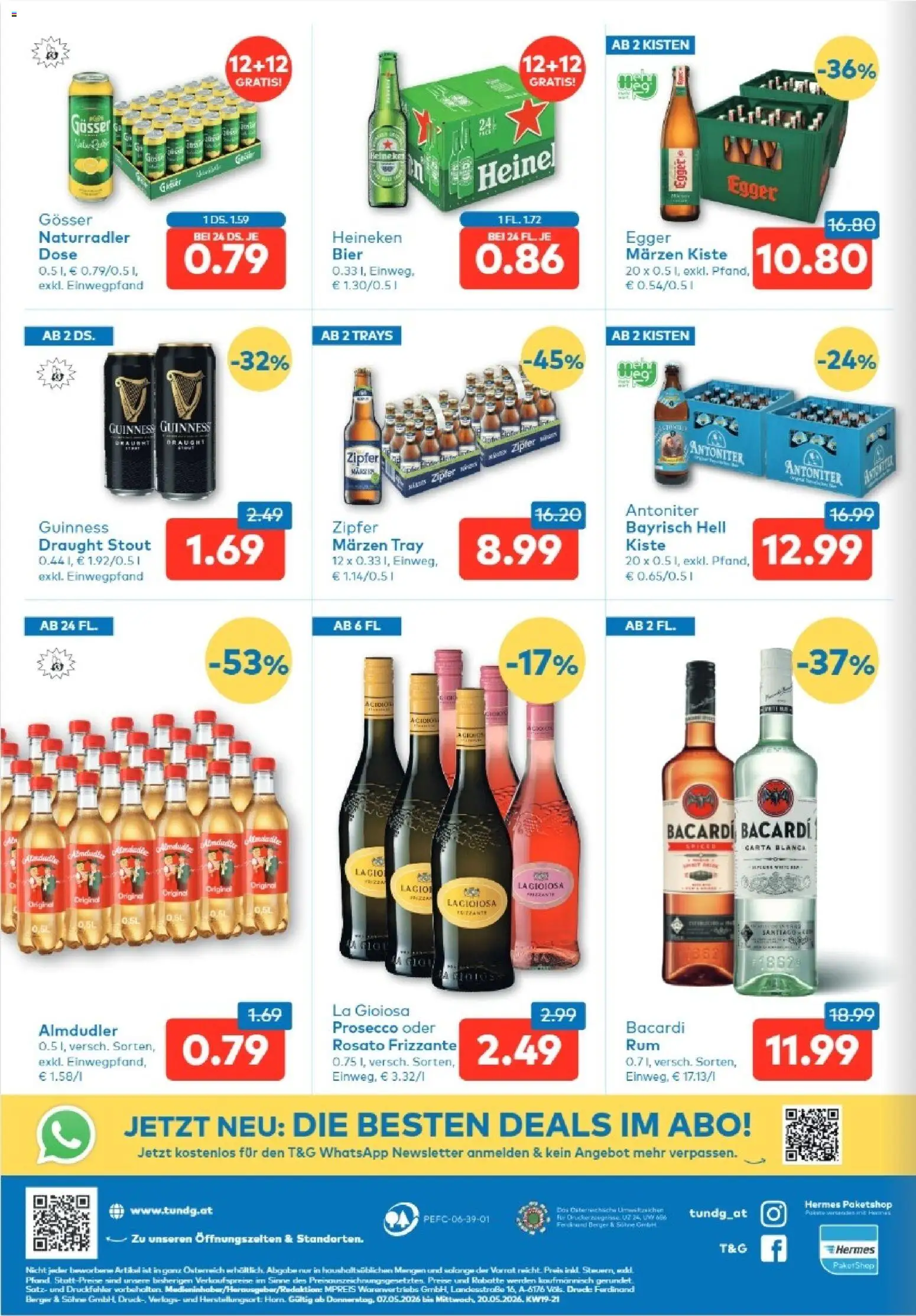 T&G Salzburg gültig ab 07.05.2026 | Seite: 8 | Produkte: Bier
