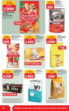 Auchan Akciós újság - amely érvényes a következő dátumtól: 05.02.2026 | Oldal: 26 | Termékek: Macskaalom, Torta, Macskaeledel, Kutyaeledel