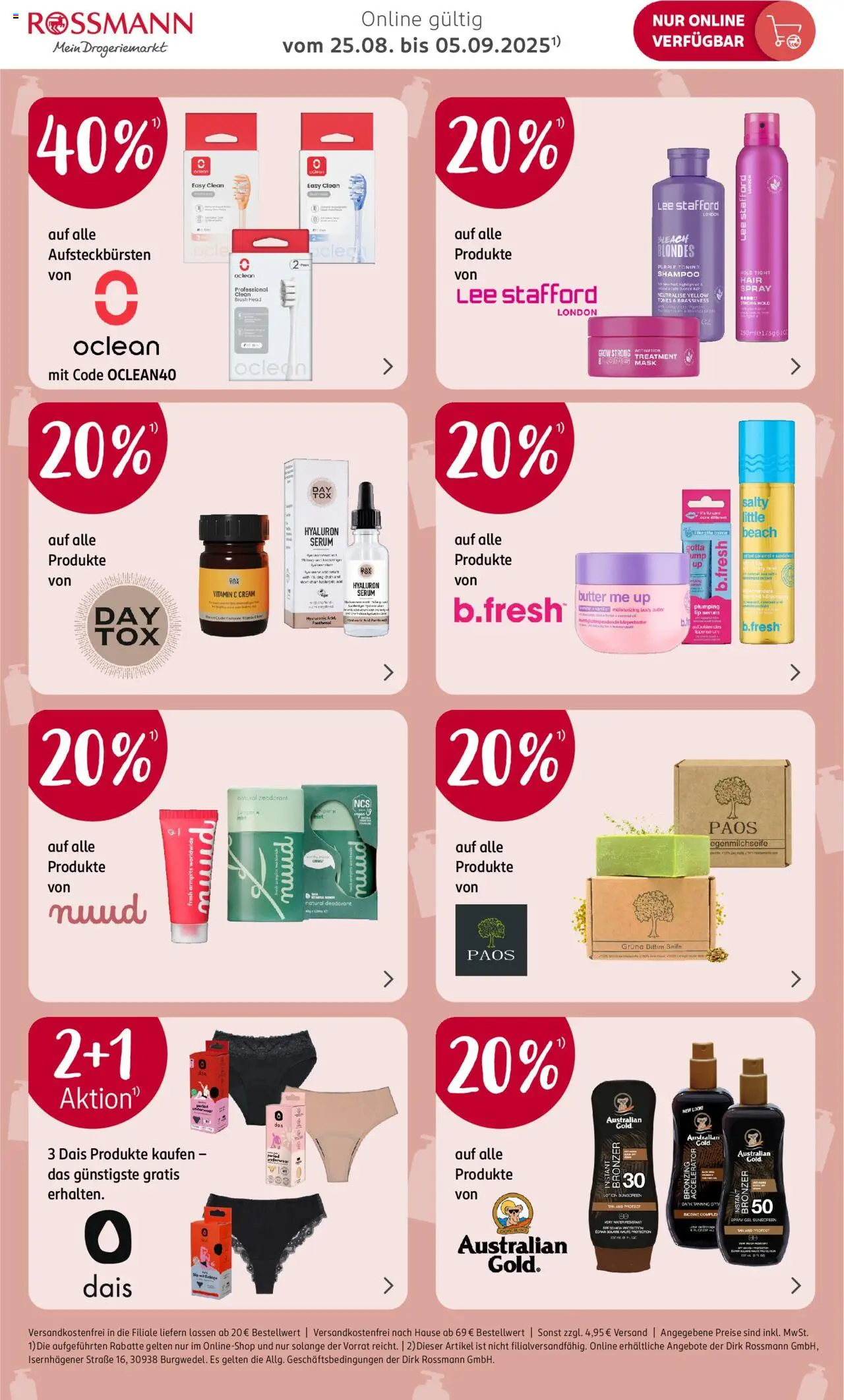 Rossmann Onlineprospekt - gültig ab dem 25.08.2025 | Seite: 2 | Produkte: Butter, Bronzer, Shampoo, Seife