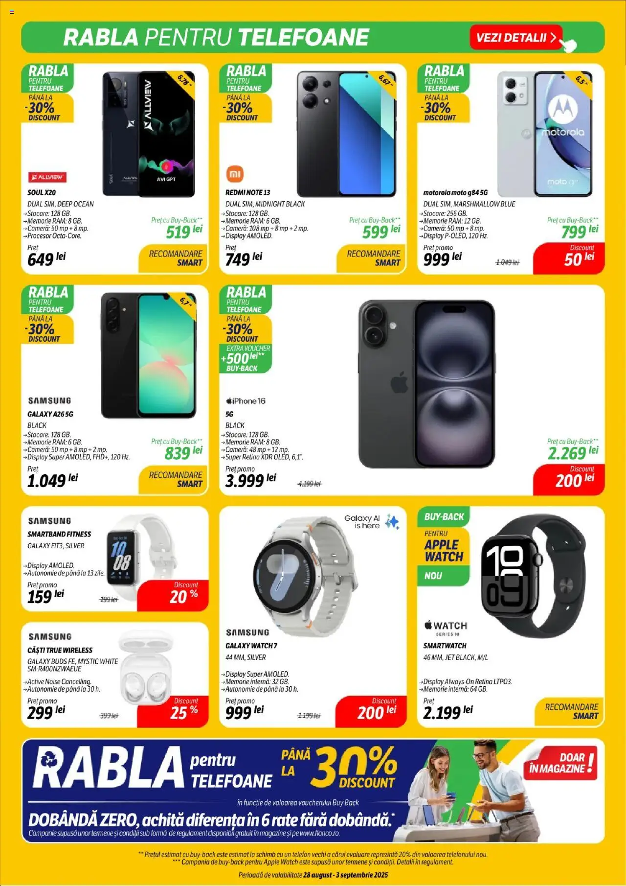 Catalog Flanco – valabil de la 28.08.2025 | Pagină: 10 | Produse: Telefon, Căști, Cameră, Smartwatch