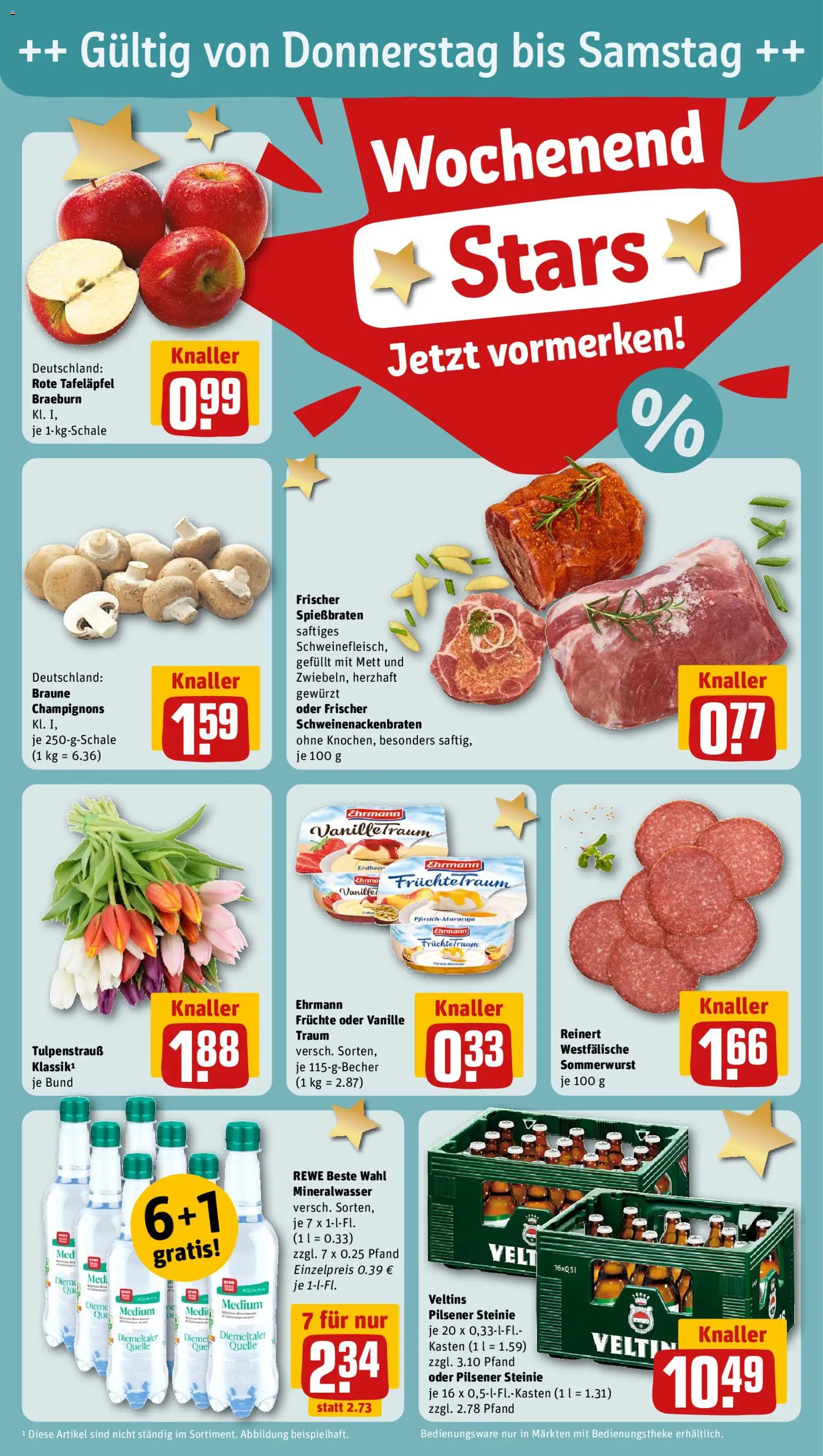Rewe ihr Kaufpark Prospekt 	 – gültig ab 23.02.2026 | Seite: 26 | Produkte: Mineralwasser, Champignons, Veltins