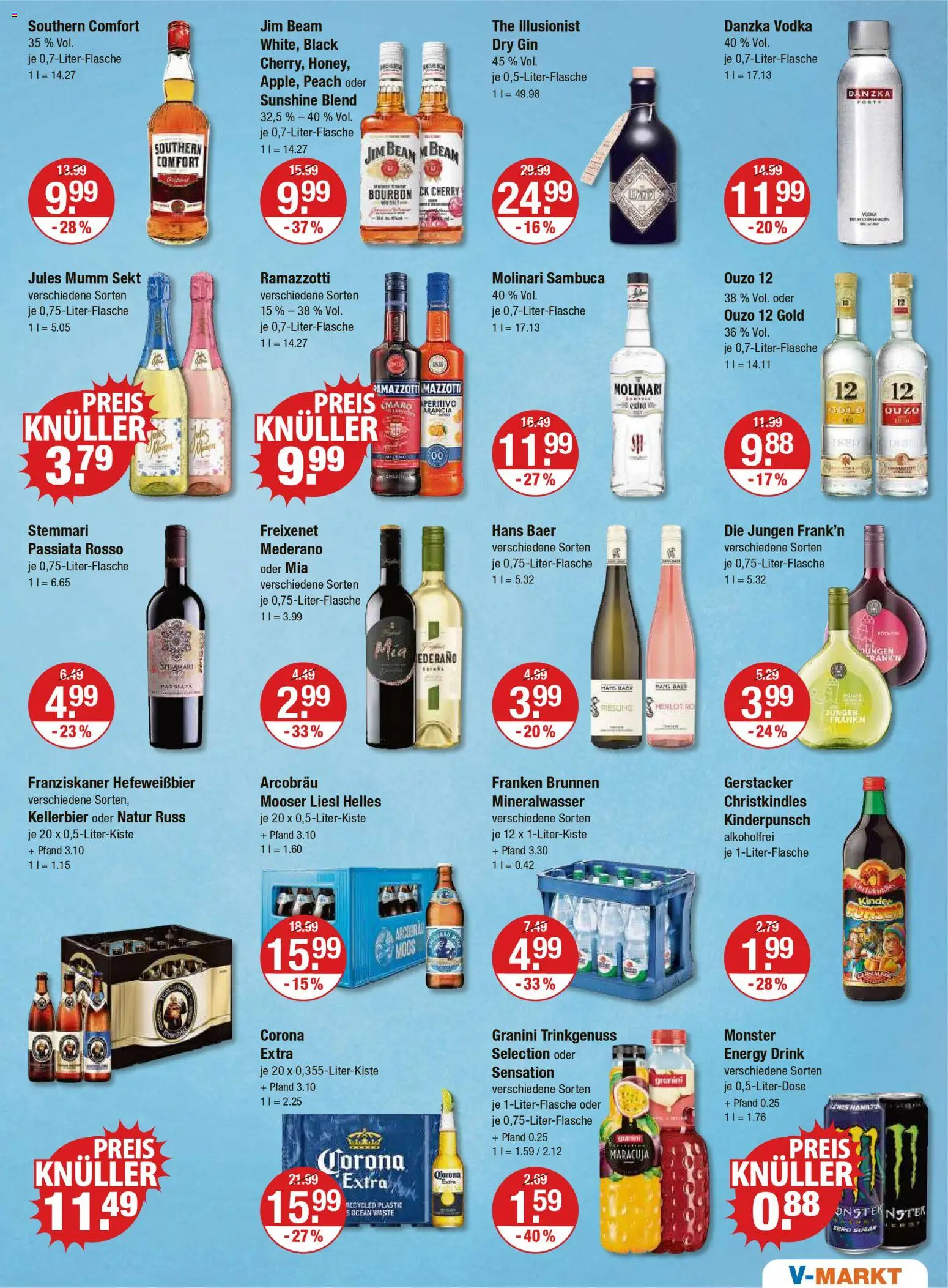 V-Markt - Black Friday – gültig ab 20.11.2025 | Seite: 9 | Produkte: Ouzo 12, Ouzo, Southern comfort, Gin