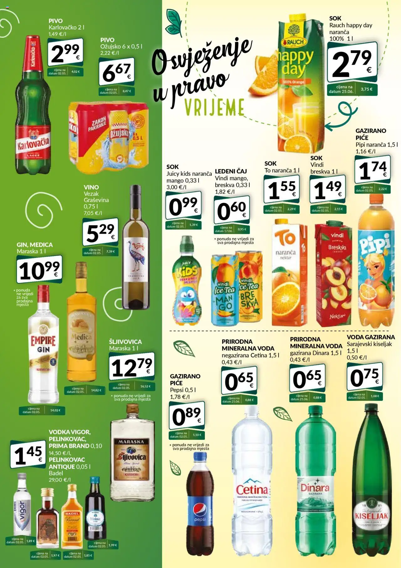 Bakmaz katalog | vrijedi od 28.08.2025 | Stranica: 6 | Proizvodi: Mineralna voda, Ledeni čaj, Čaj, Ožujsko