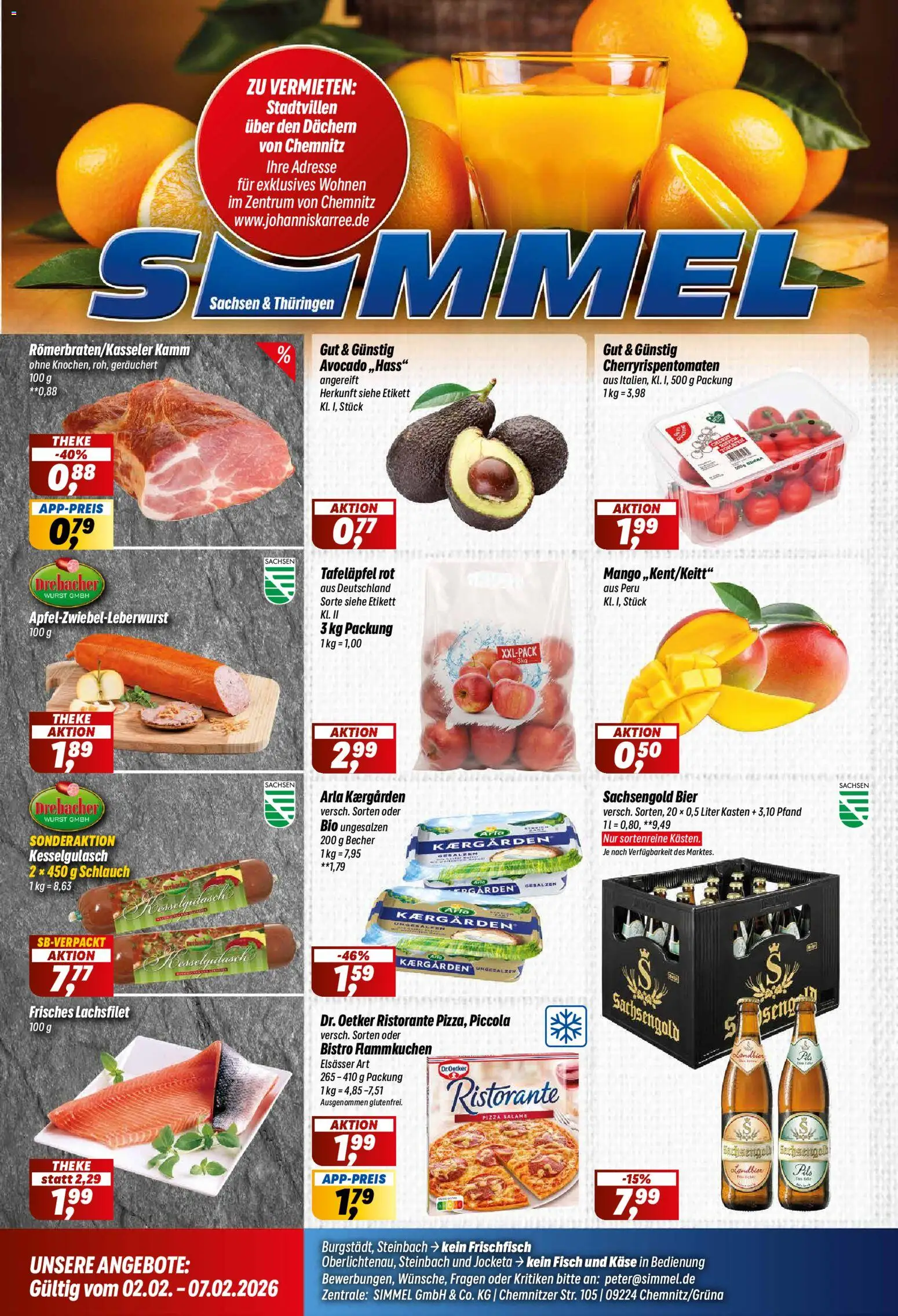 Simmel Prospekt 	 – gültig ab 02.02.2026 | Seite: 1 | Produkte: Ristorante, Käse, Avocado, Wurst