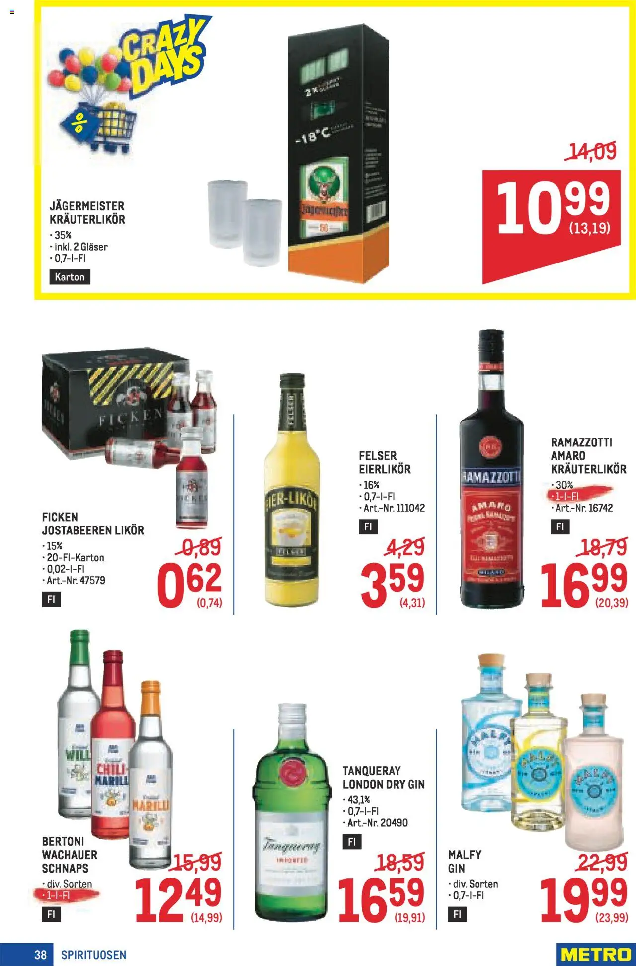 Metro angebote Profi gültig ab 16.10.2025 | Seite: 38 | Produkte: Gin, Chili