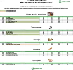 Promocash - Prévisualisation de Promocash Opportunités Marée valide à partir de 24.03.2026