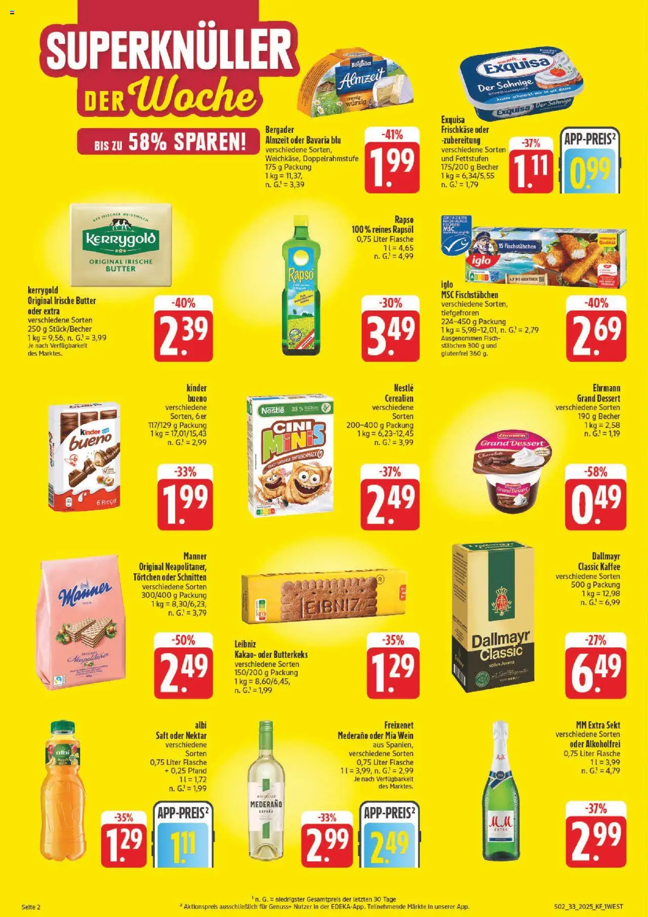 nah & gut Prospekt 	 - gültig ab dem 11.08.2025 | Seite: 2 | Produkte: Rapsöl, Sekt, Saft, Frischkase