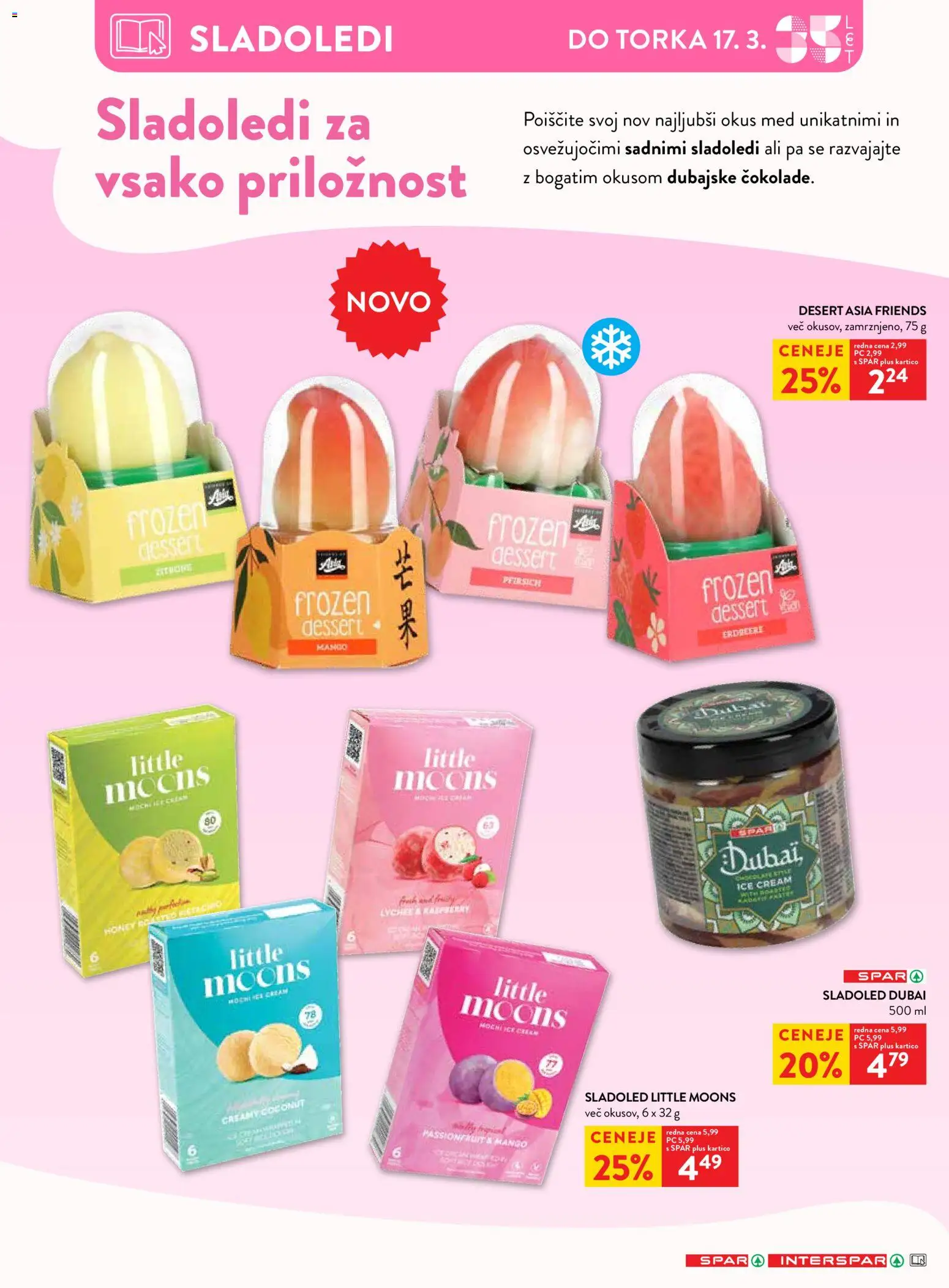 Novi Spar katalog ponudbe – veljaven od 11.03.2026 | Stran: 19 | Izdelki: Sladoled, Mango