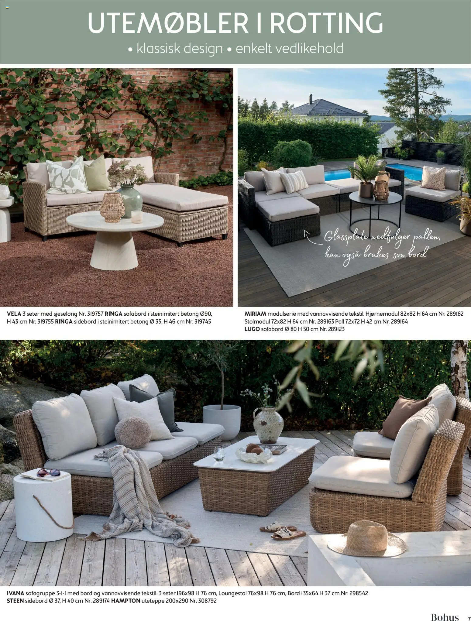 {H1} | Side: 7 | Produkter: Sidebord, Bord, Sjeselong