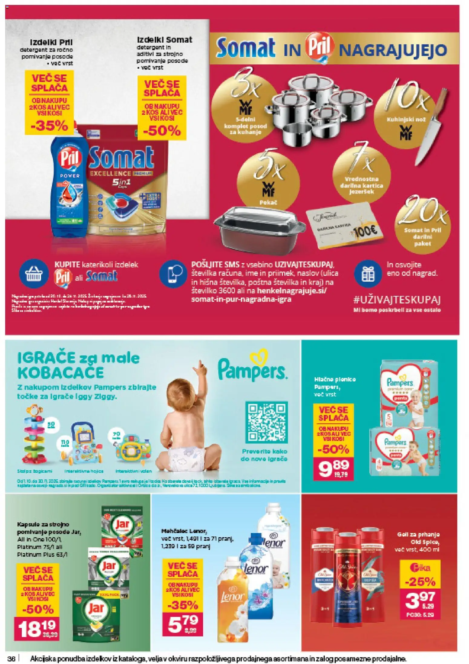 Novi Mercator katalog ponudbe – veljaven od 06.11.2025 | Stran: 38 | Izdelki: Kos, Detergent