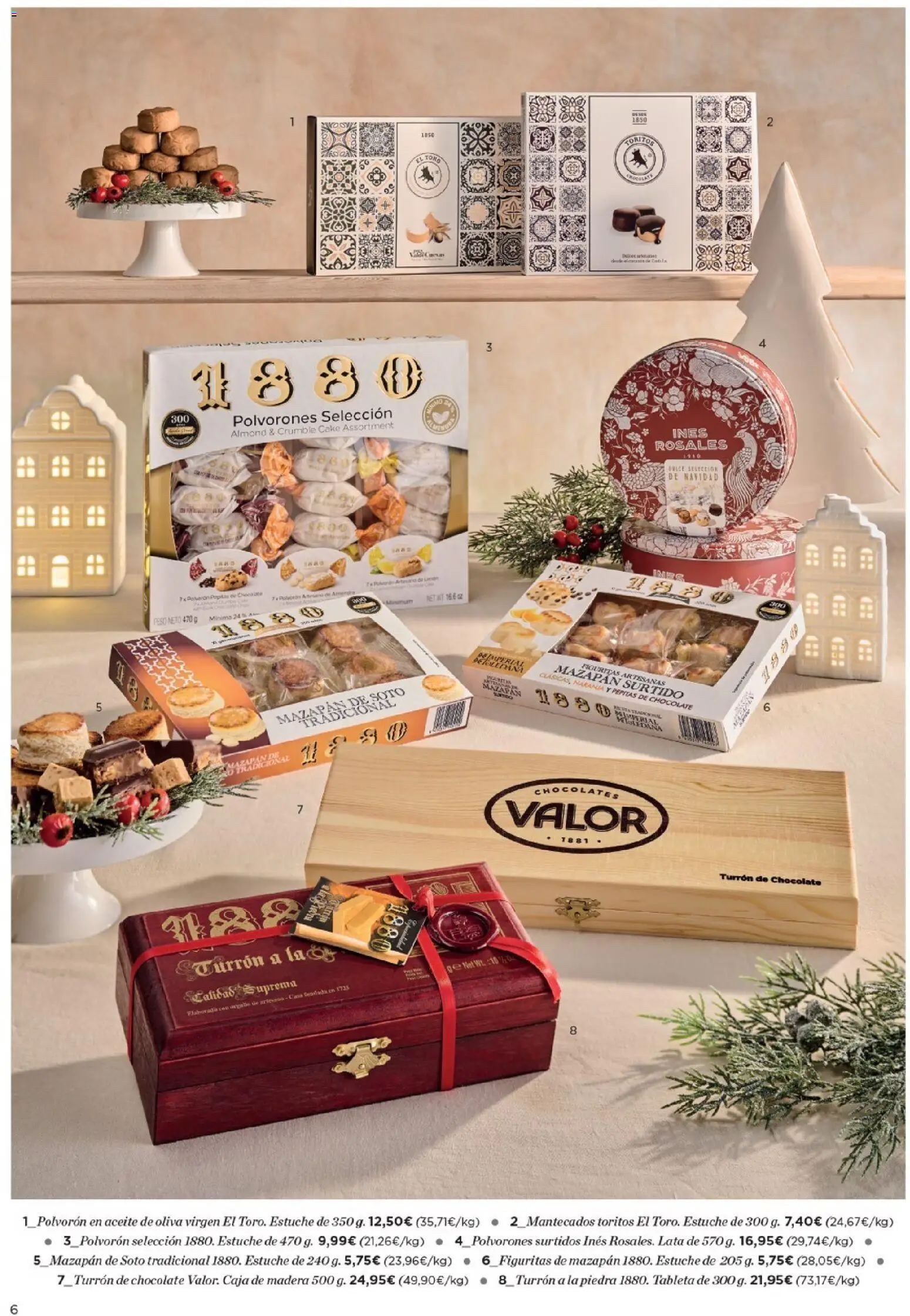 Hipercor - Dulces de Navidad │ válido desde el 20.11.2025 | Página: 6 | Productos: Aceite, Aceite de oliva, Peso, Caja