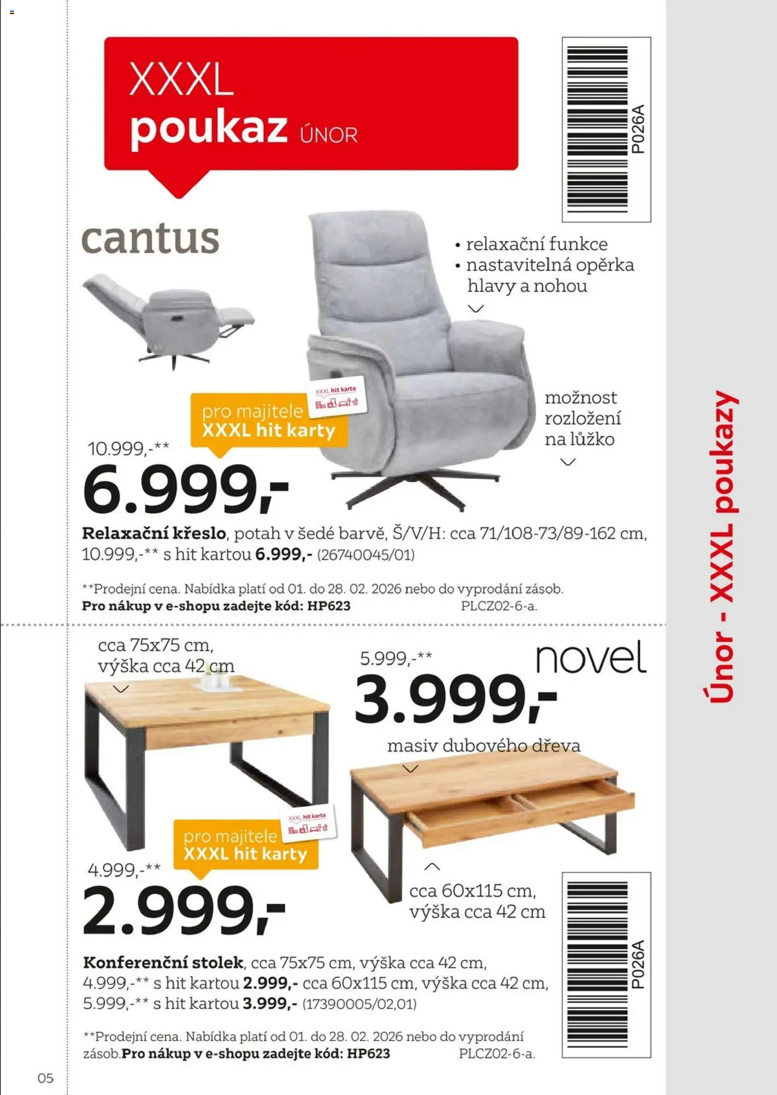 XXXLutz leták - Být věrným zákazníkem se vyplatí od 01.02.2026 | Strana: 5 | Produkty: Karty