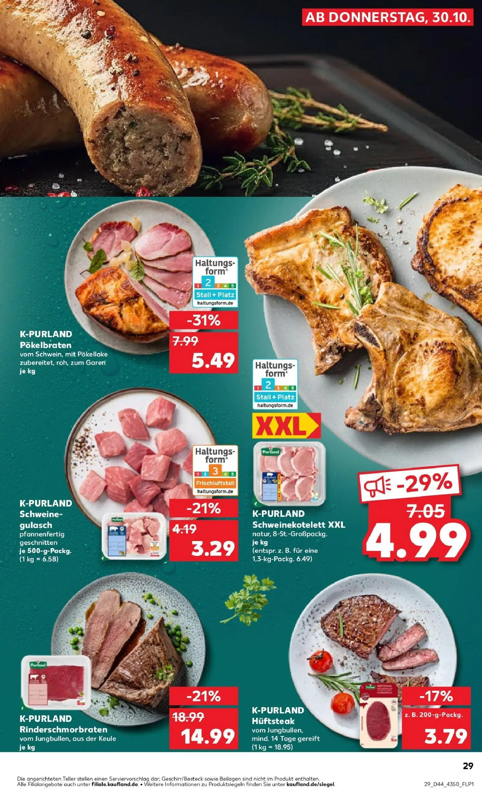 Kaufland prospekt Unterwellenborn	 – gültig ab 30.10.2025 | Seite: 29 | Produkte: Gulasch