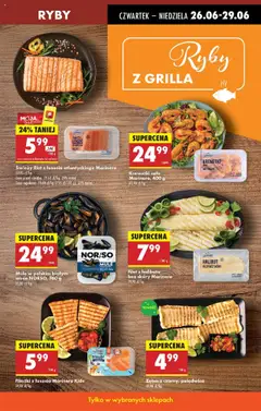 Biedronka gazetka - Oferta W tym tygodniu od 26.06.2025 | Strona: 31 | Produkty: Krewetki, Mule, Łosoś, Ryby
