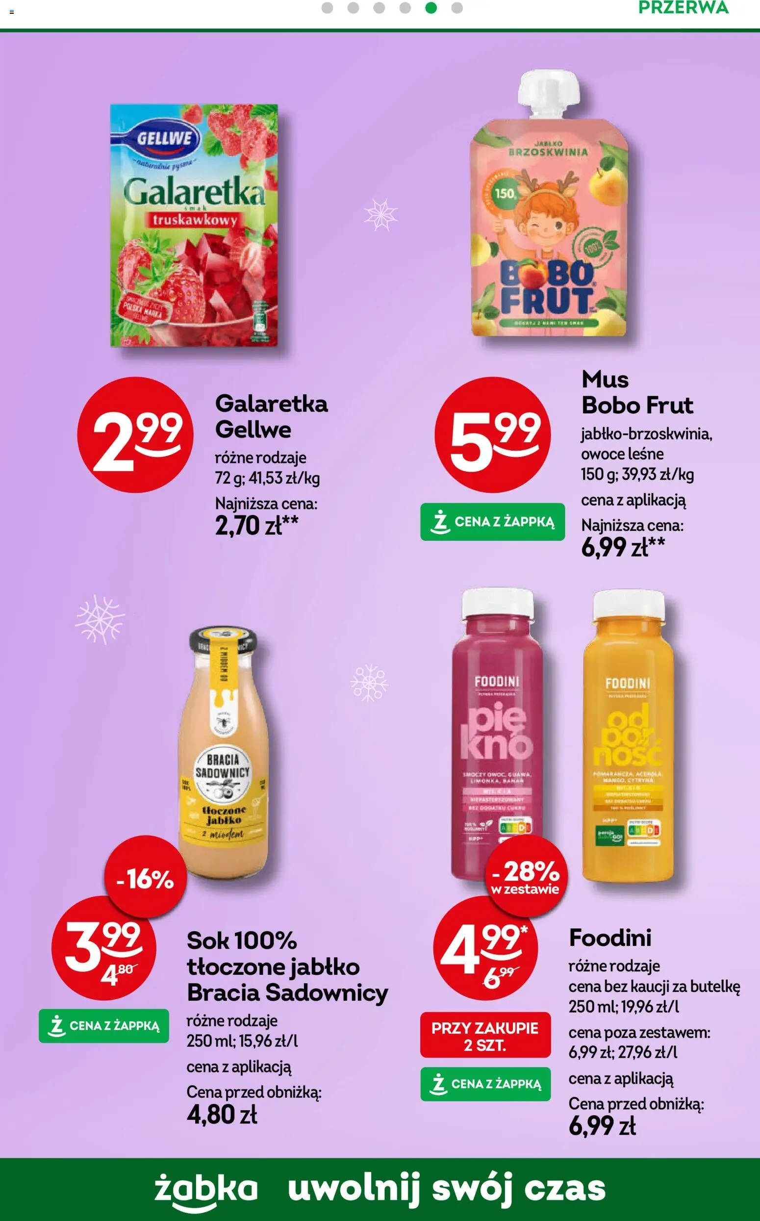 Żabka Gazetka od 11.02.2026 | Strona: 54 | Produkty: Brzoskwinia, Bobo frut, Banan, Owoce