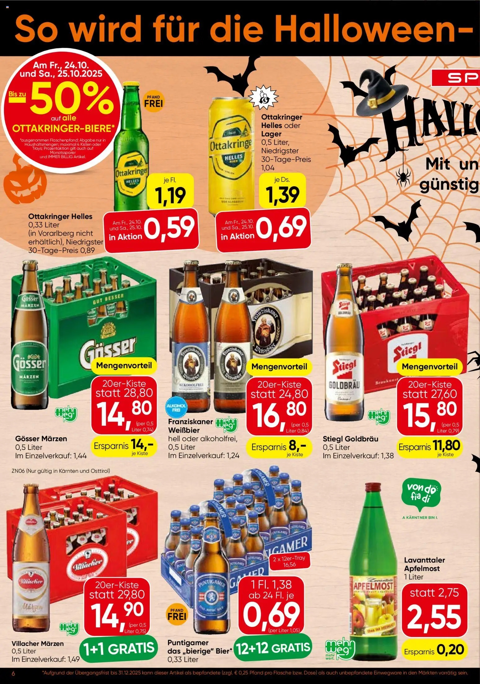 Spar Flugblatt - Kärnten gültig ab 23.10.2025 | Seite: 6