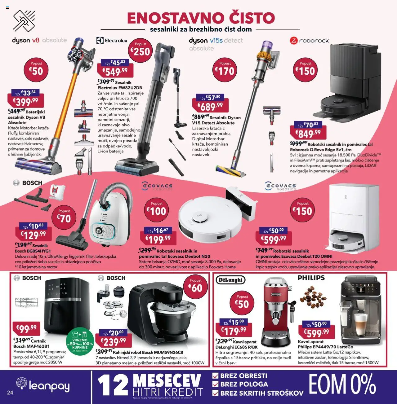 Novi Harvey Norman katalog ponudbe – veljaven od 16.10.2025 | Stran: 24 | Izdelki: Črpalka, Pohištvo, Robot, Krtaca