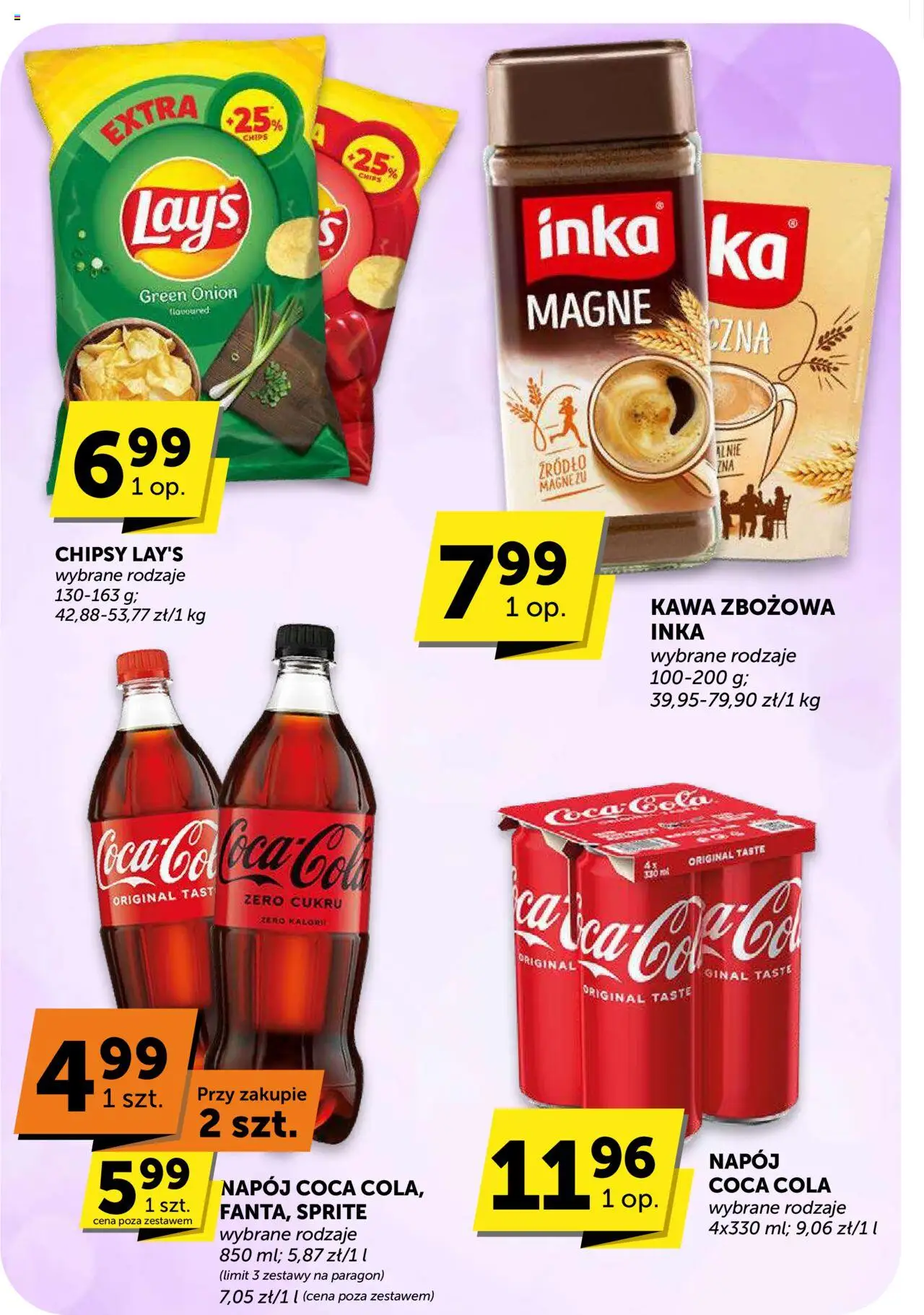 Euro Sklep Gazetka - Minimarket od 02.10.2025 | Strona: 22 | Produkty: Chipsy, Sprite, Coca cola, Kawa