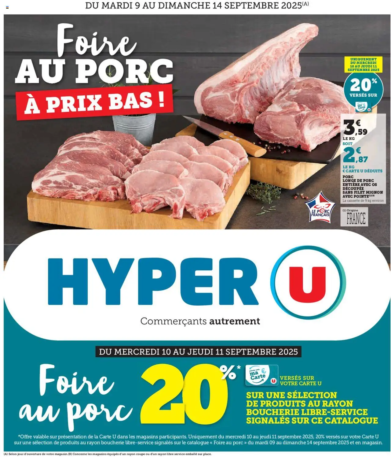  | Page: 1 | Produits: Filet mignon, Longe de porc, Porc, Foire au porc