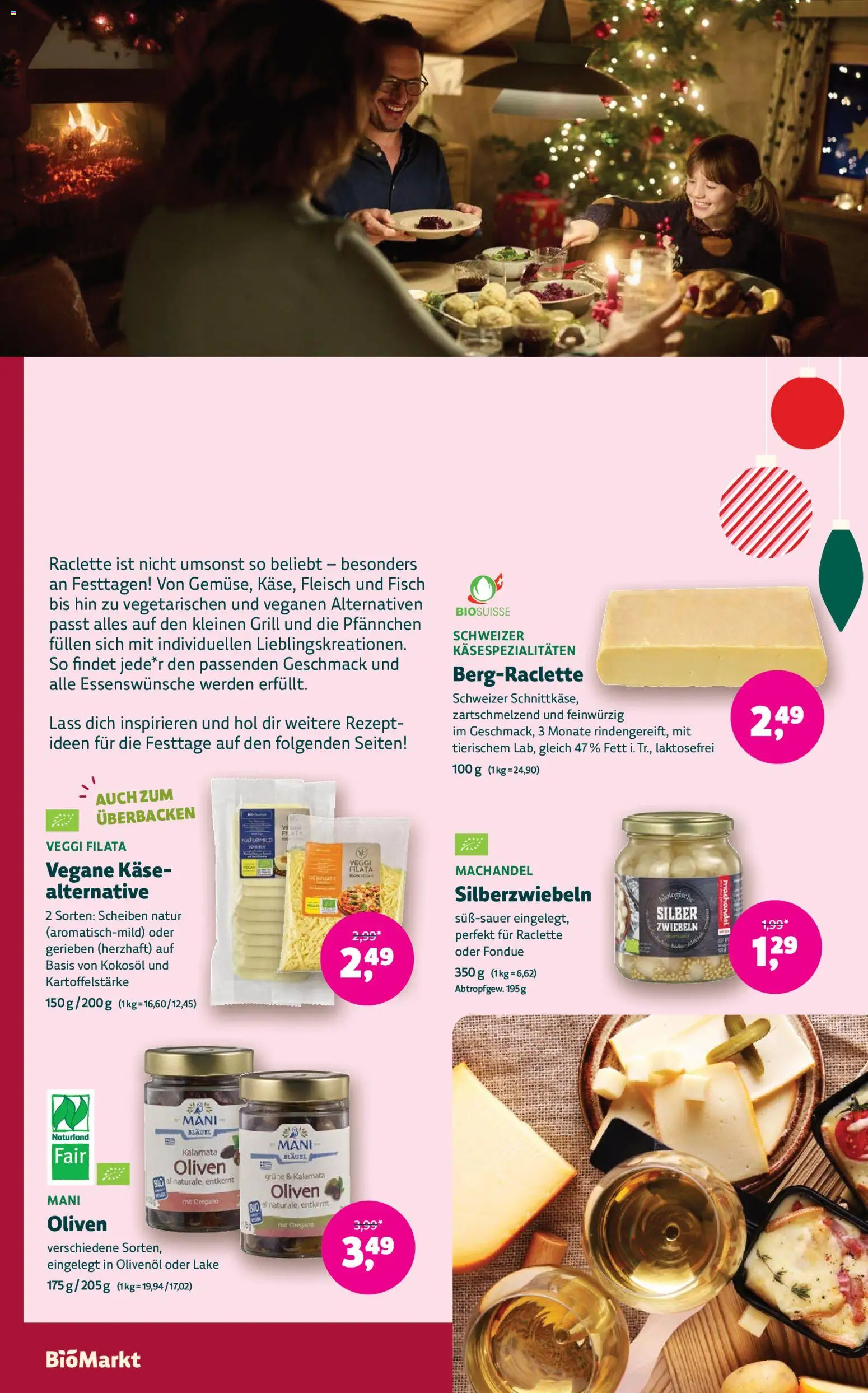 BioMarkt Prospekt – gültig ab 17.12.2025 | Seite: 4 | Produkte: Grill, Käse, Fisch, Fondue