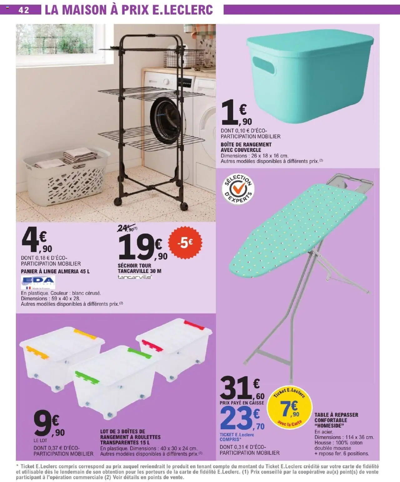  | Page: 42 | Produits: Coton, Mousse, Panier, Boîte de rangement