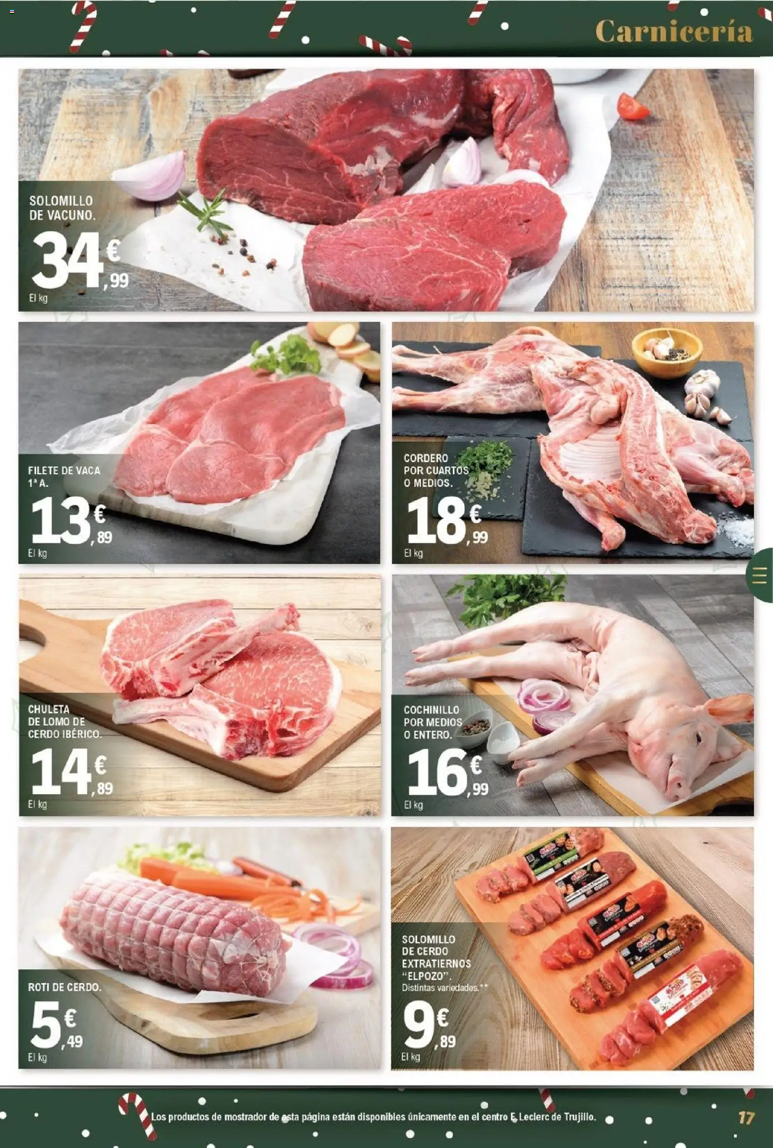 E.Leclerc folleto │ válido desde el 03.12.2025 | Página: 17 | Productos: Solomillo de cerdo, Cerdo, Φίλτρο καφέ, Filete