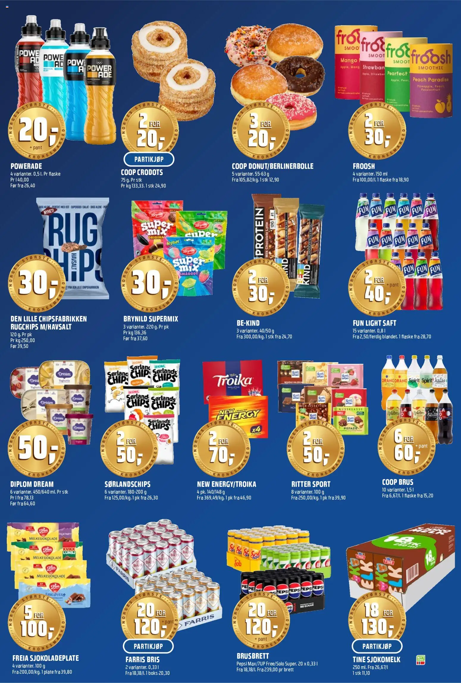 {H1} | Side: 11 | Produkter: Saft, Smågodt, Маслянка, Boks